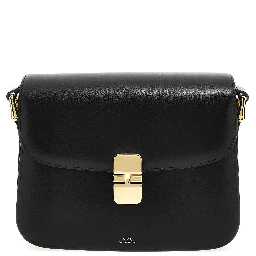 Black Cowhide Crossbody Bag