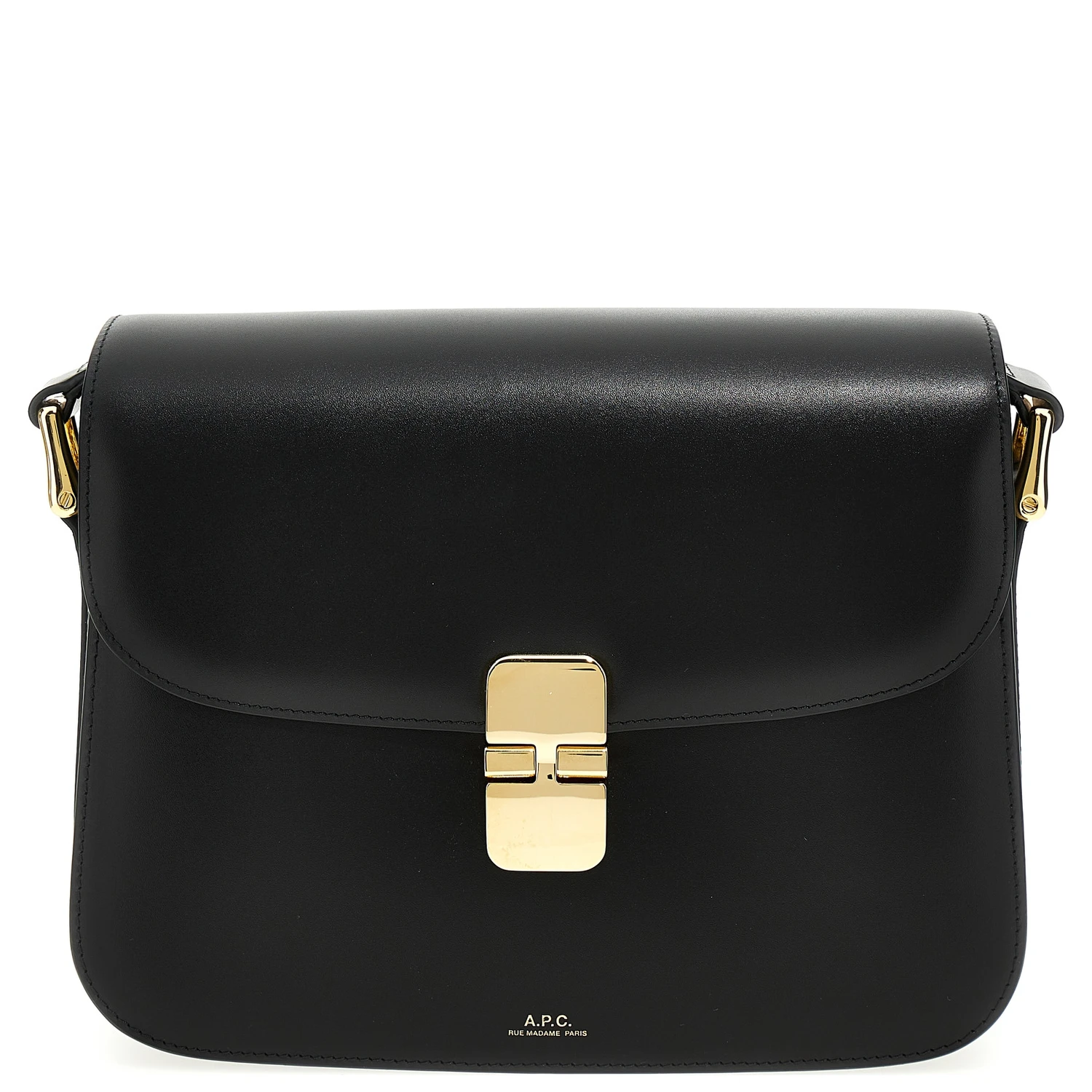 Black Cowhide Crossbody Bag