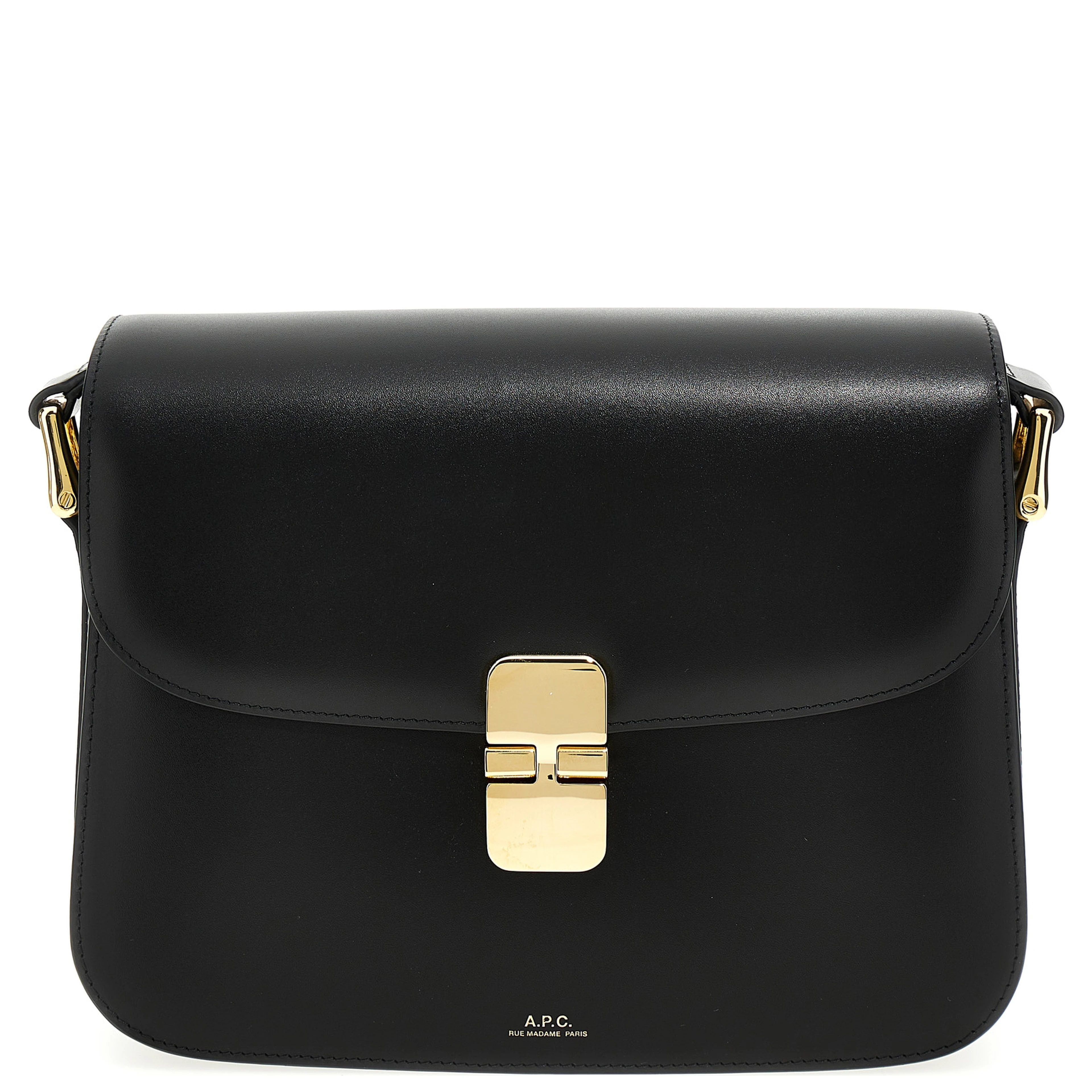 Black Cowhide Crossbody Bag
