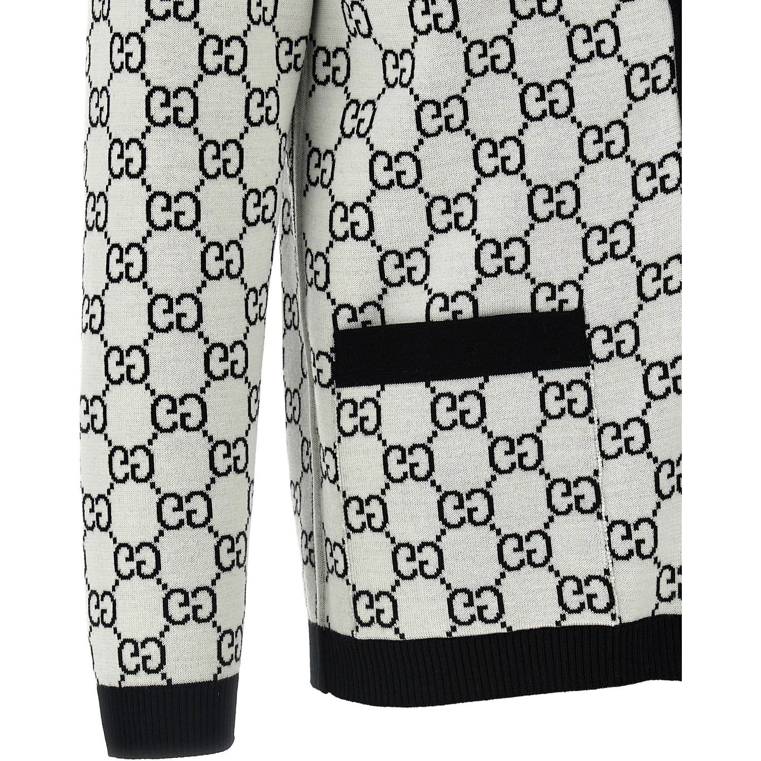 Bicolor Wool Cardigan