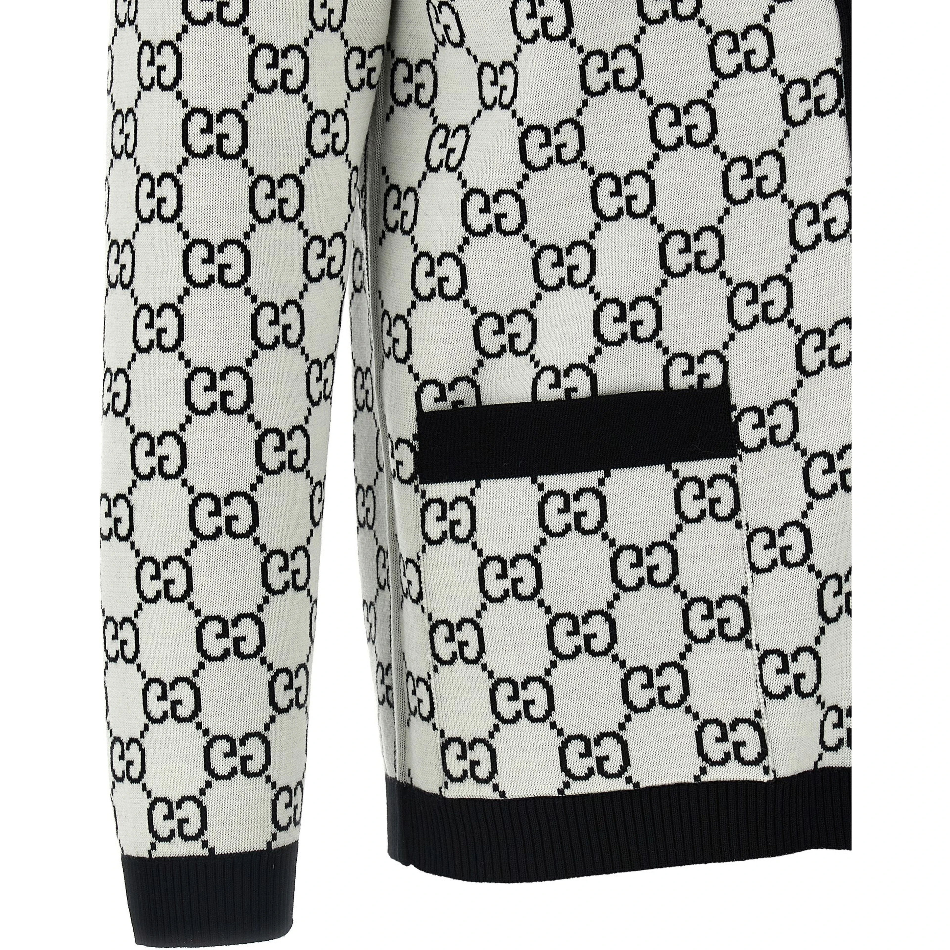 Bicolor Wool Cardigan