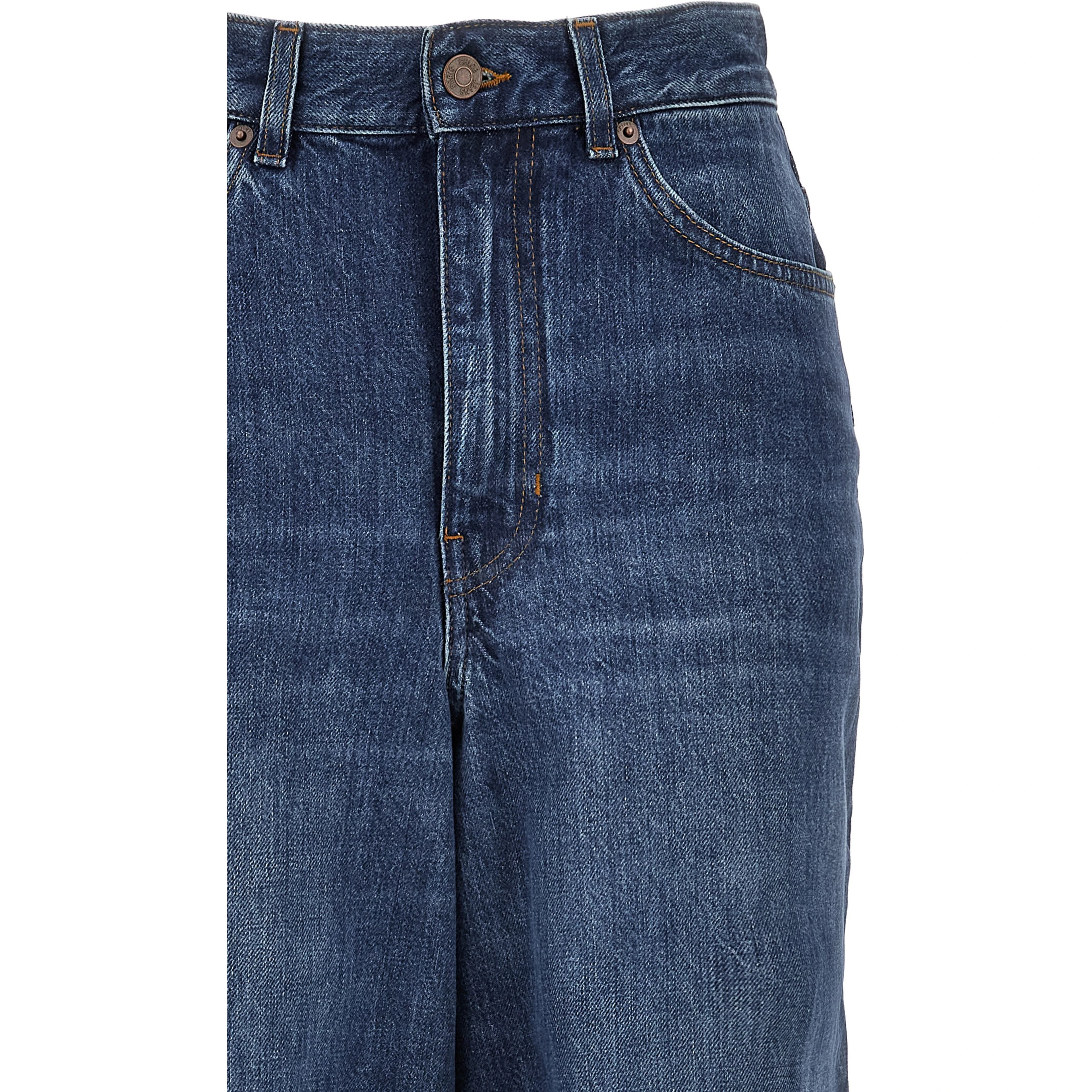 Blue Cotton Jeans Denim