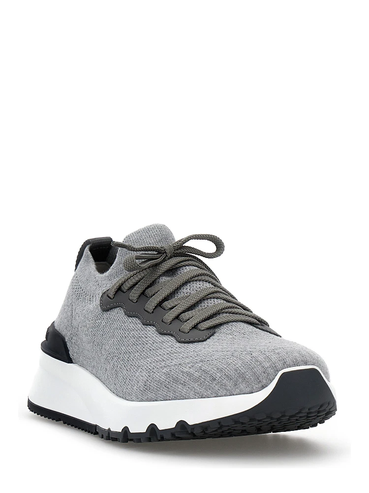 Gray Cotton Athletic Sneakers alternative