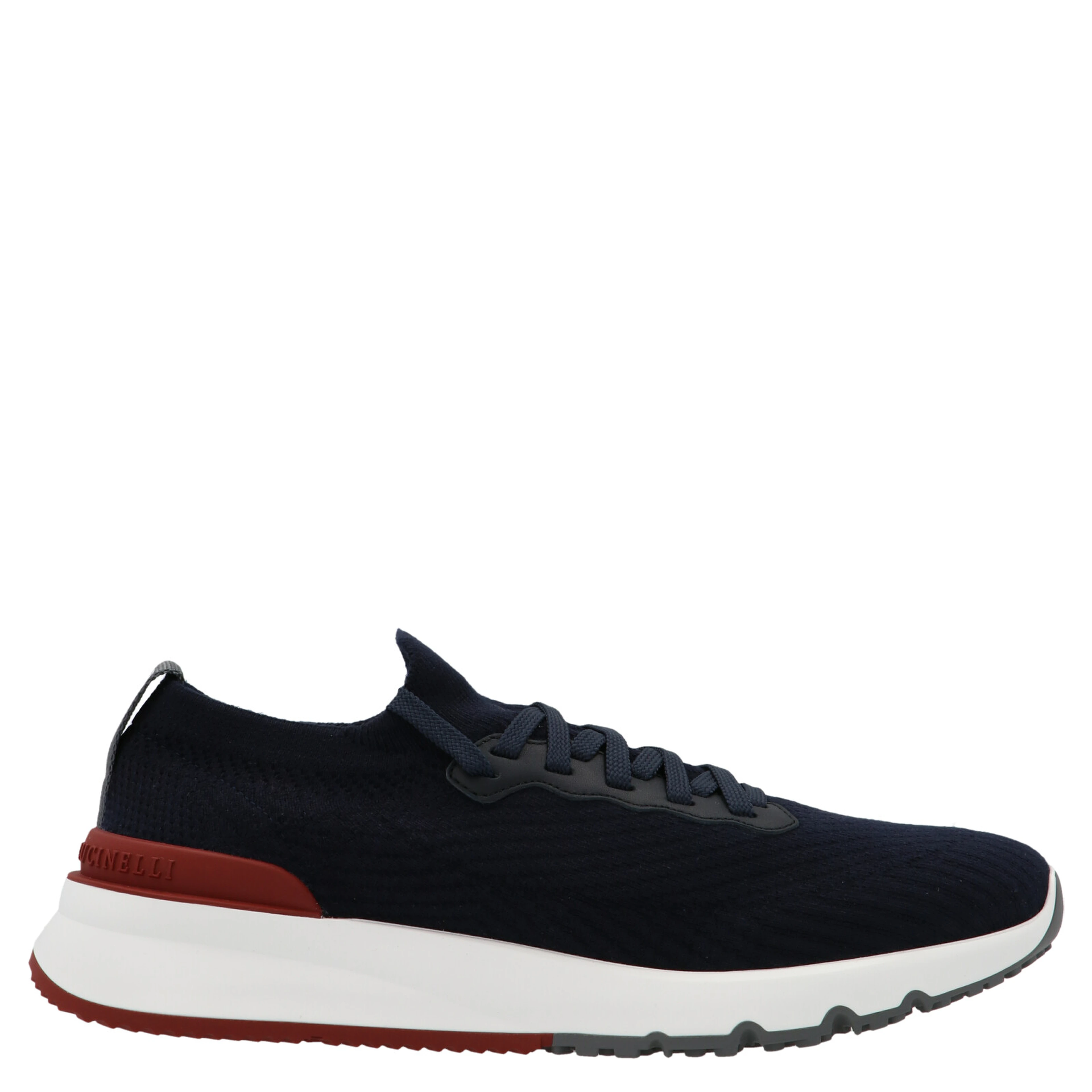 Blue Polyethylene Athletic Sneakers