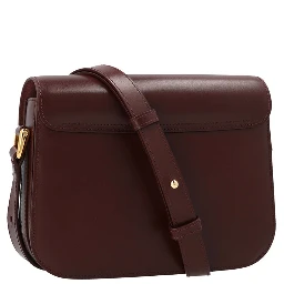 Bordeaux Cowhide Crossbody Bag