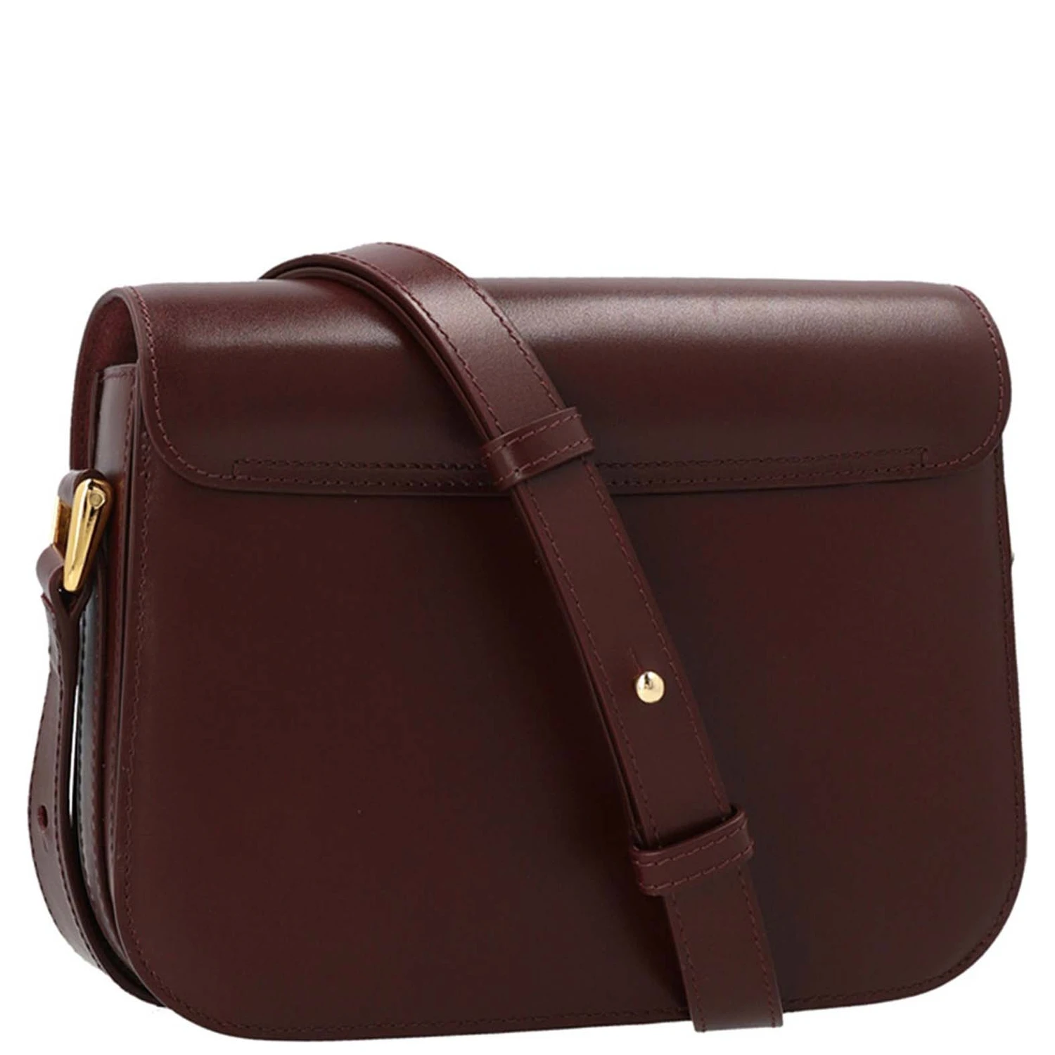 Bordeaux Cowhide Crossbody Bag