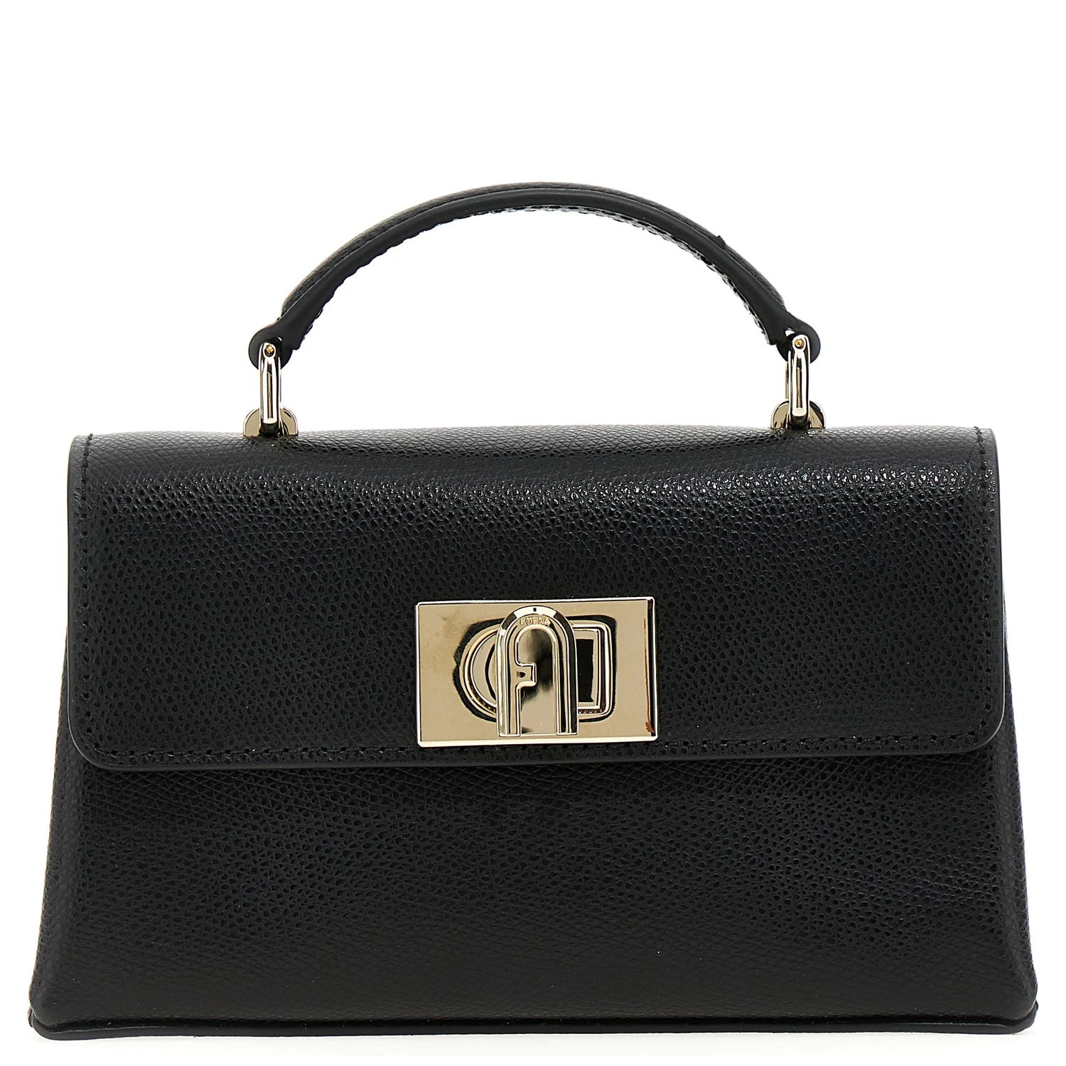 Black Leather Crossbody Bag