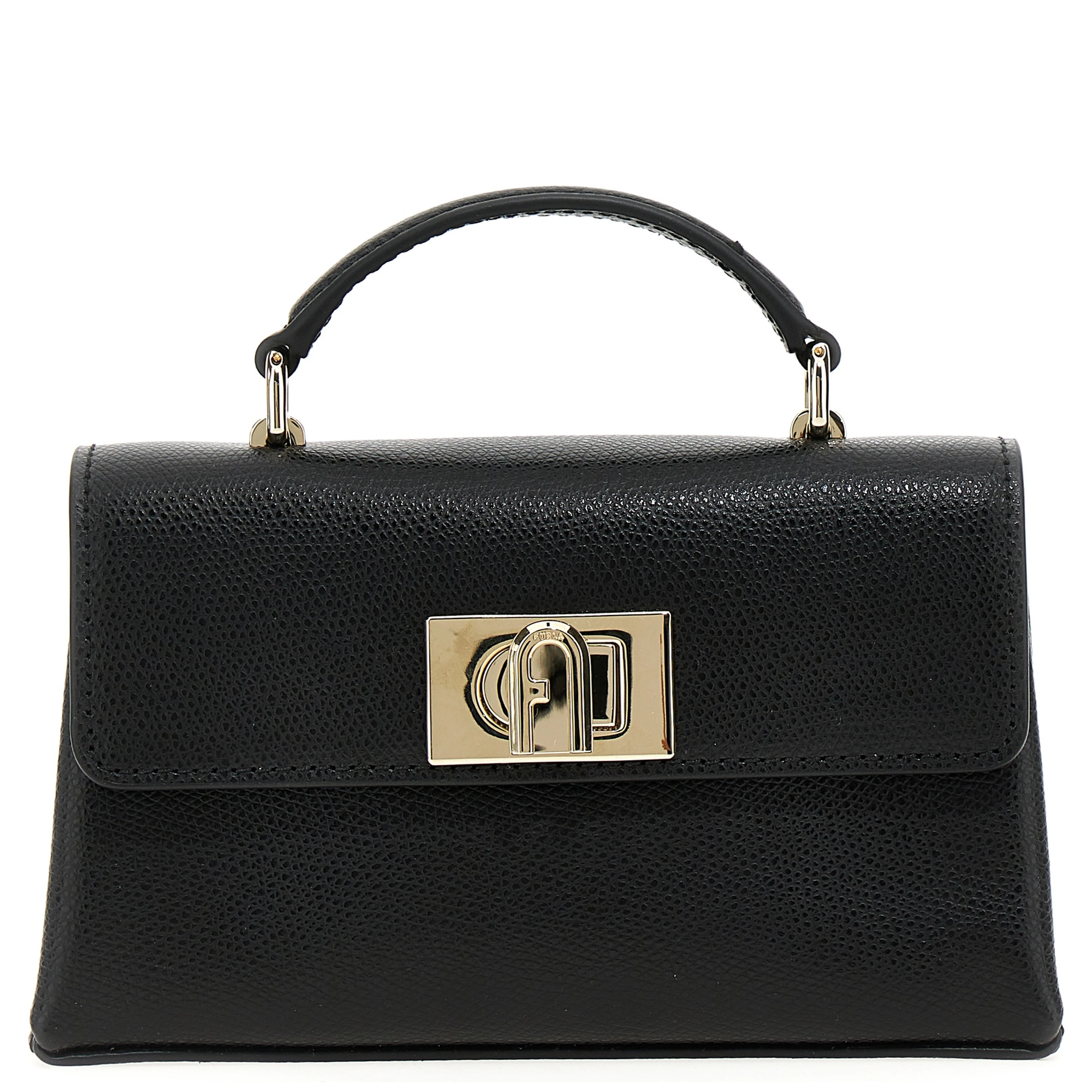 Black Leather Crossbody Bag