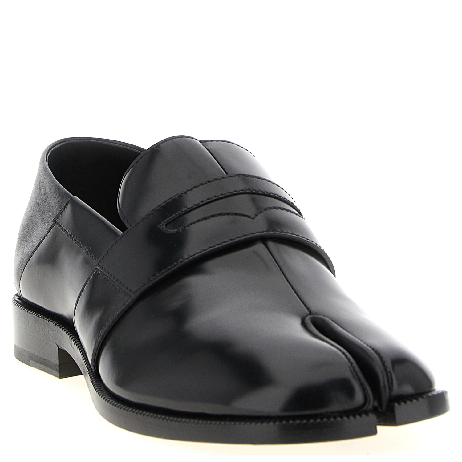Black Calfskin Slip-On Loafers