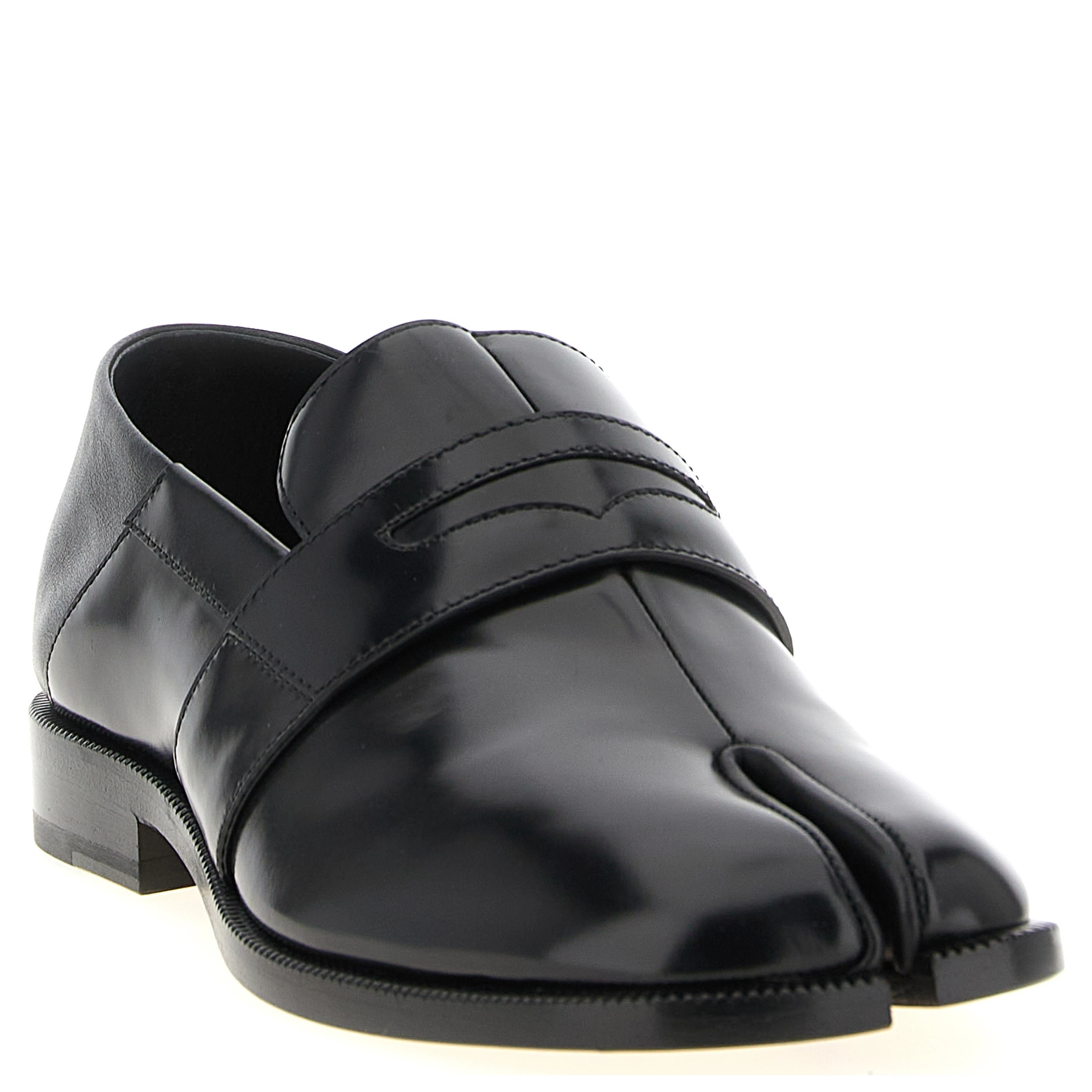 Black Calfskin Slip-On Loafers
