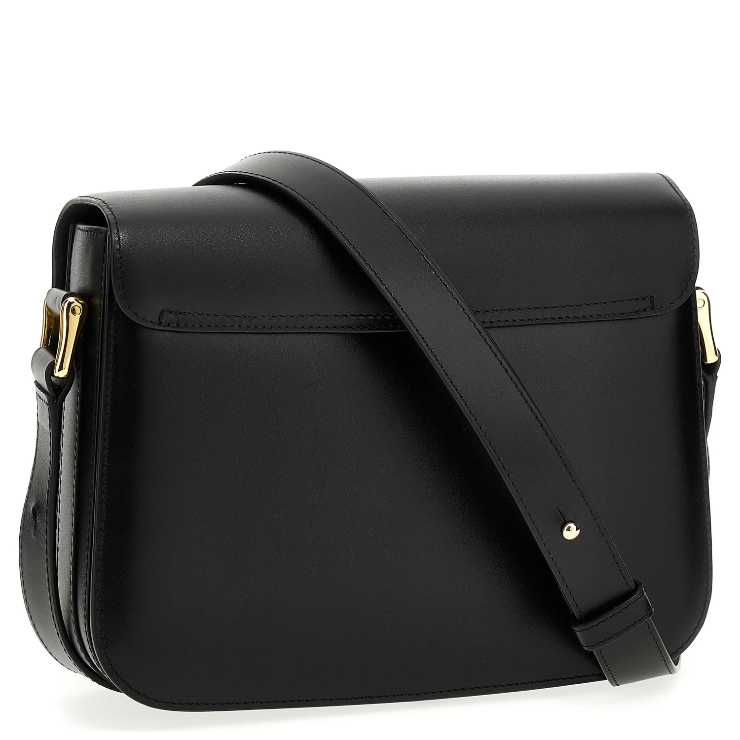 Black Cowhide Crossbody Bag