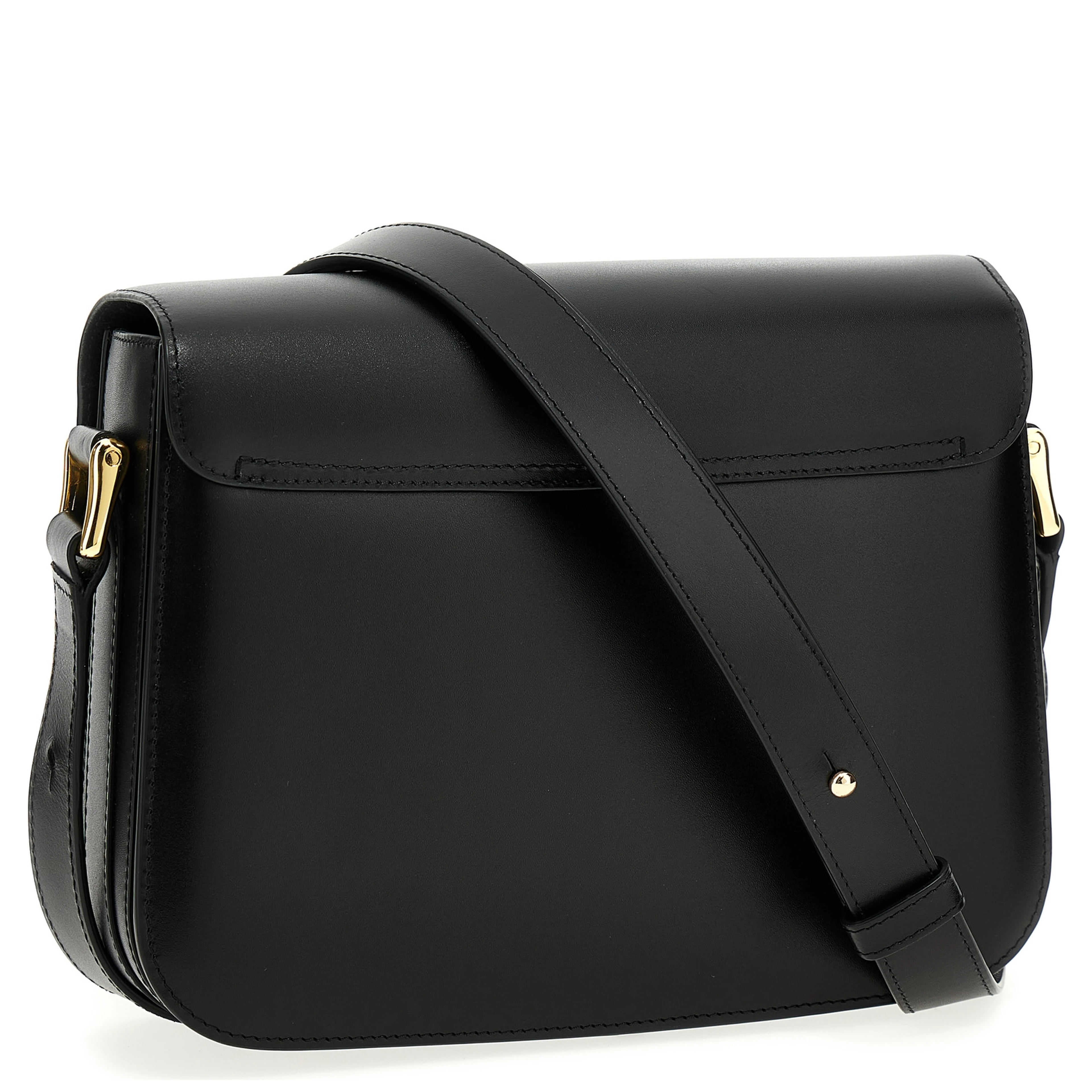 Black Cowhide Crossbody Bag