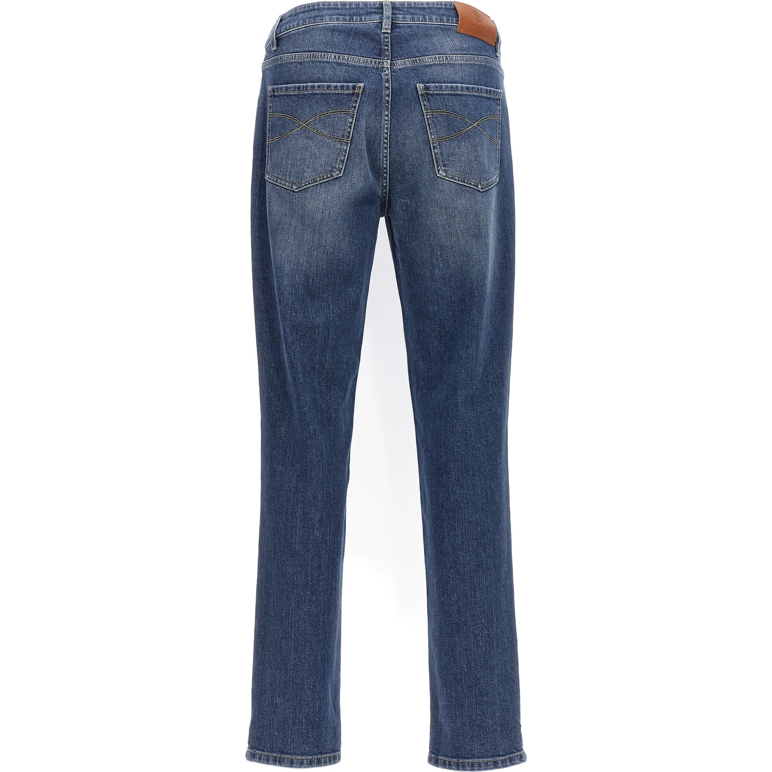 Blue Cotton Slim Fit Jeans