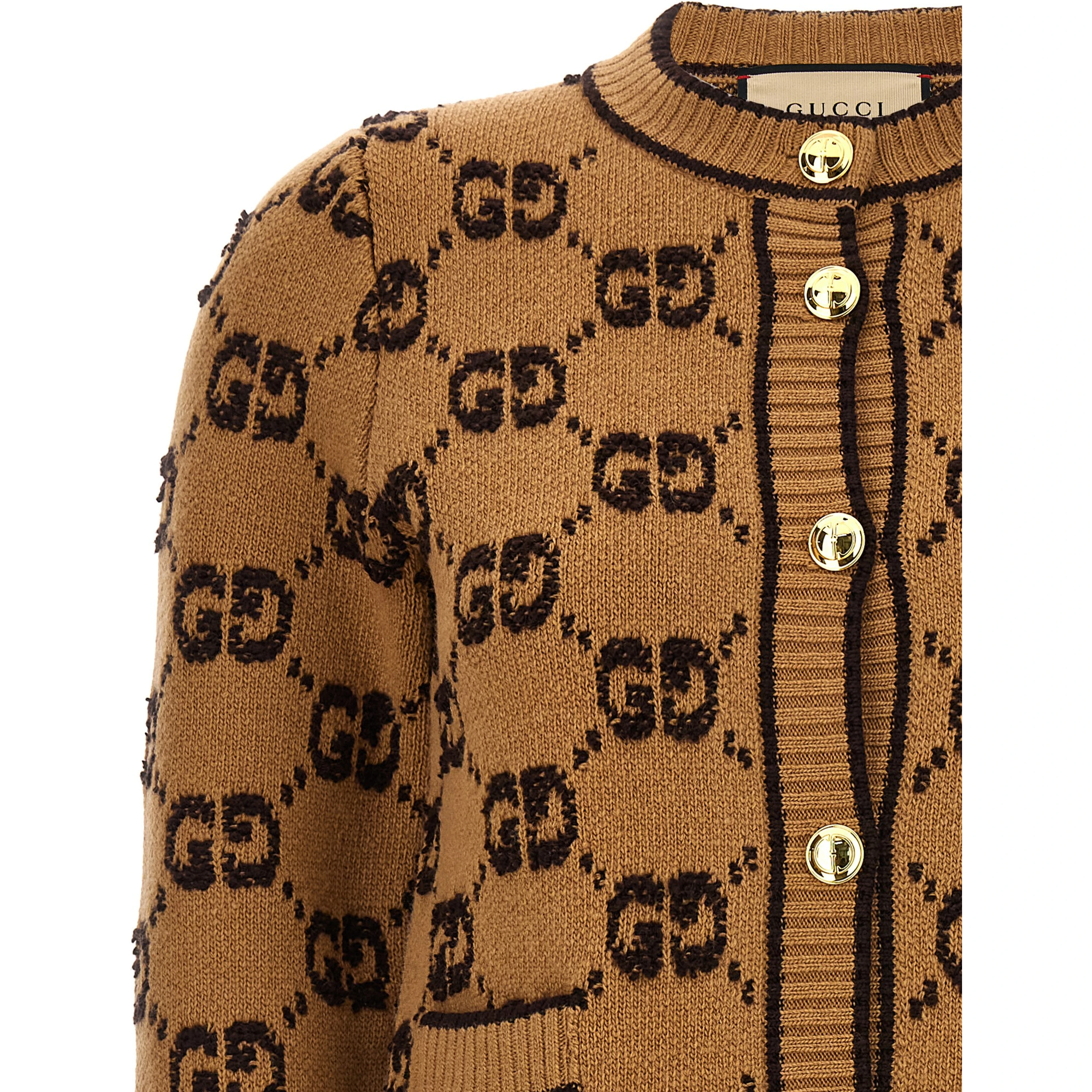 Beige Wool Cardigan