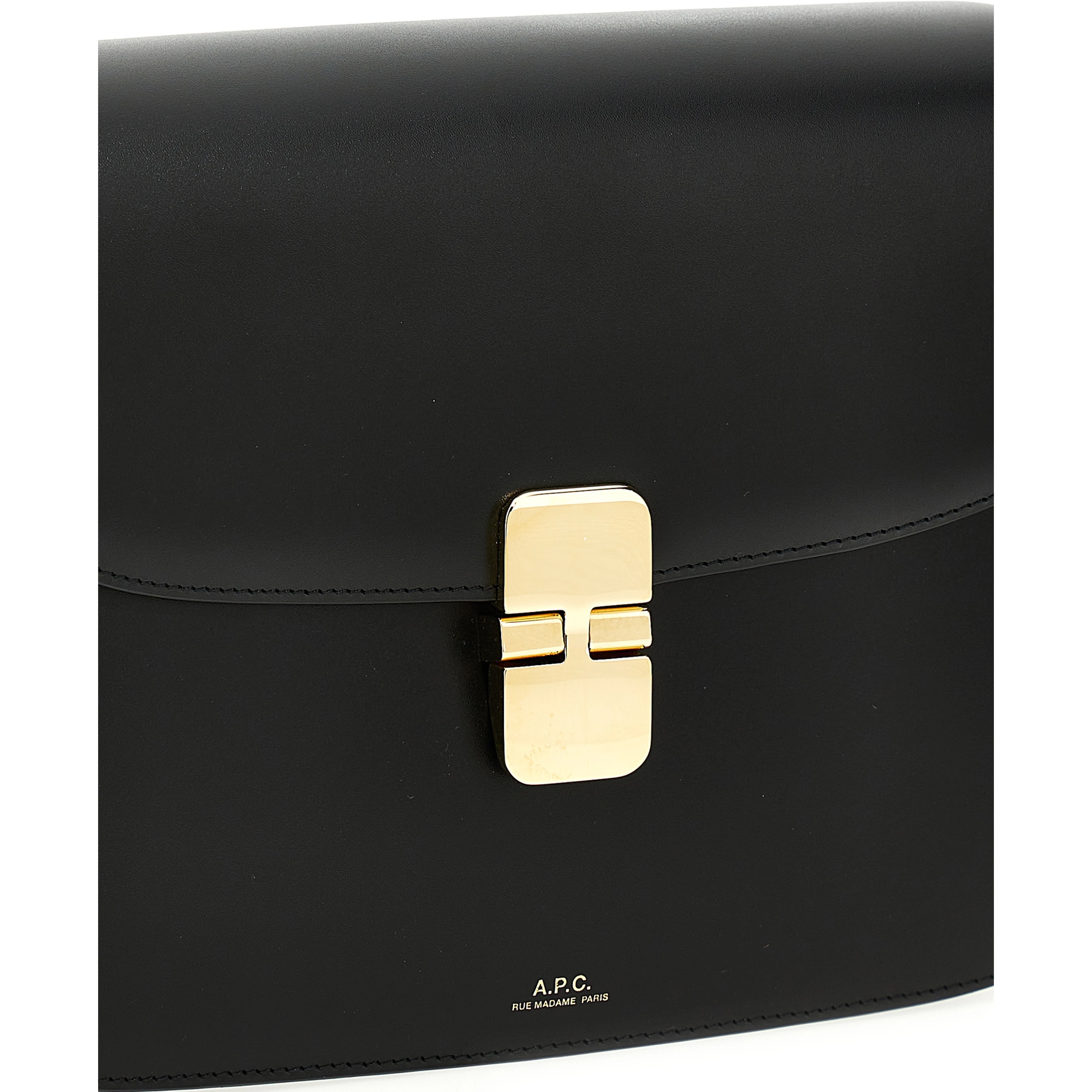Black Cowhide Crossbody Bag
