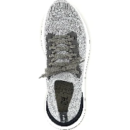 Gray Cotton Athletic Sneakers