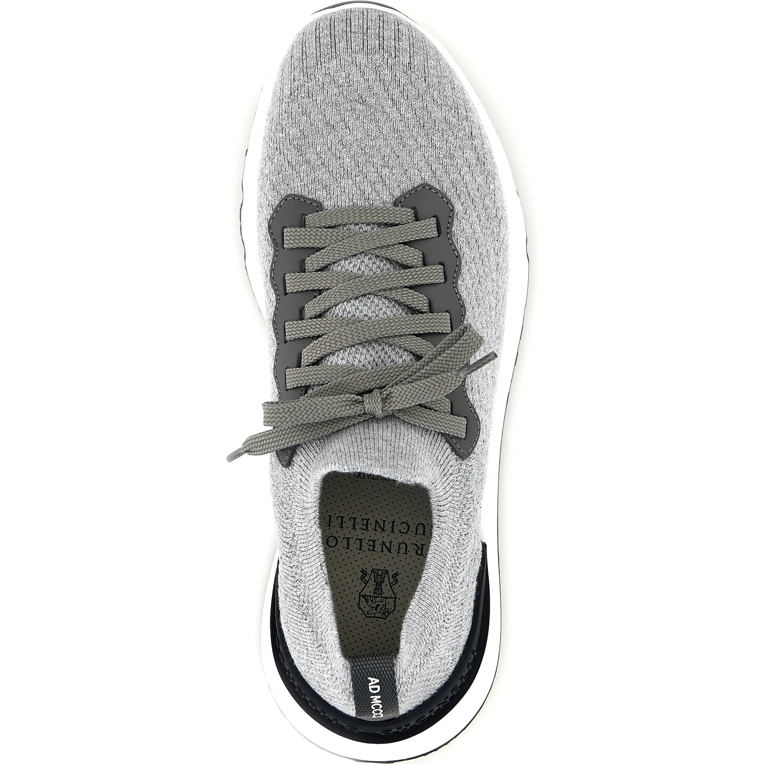 Gray Cotton Athletic Sneakers