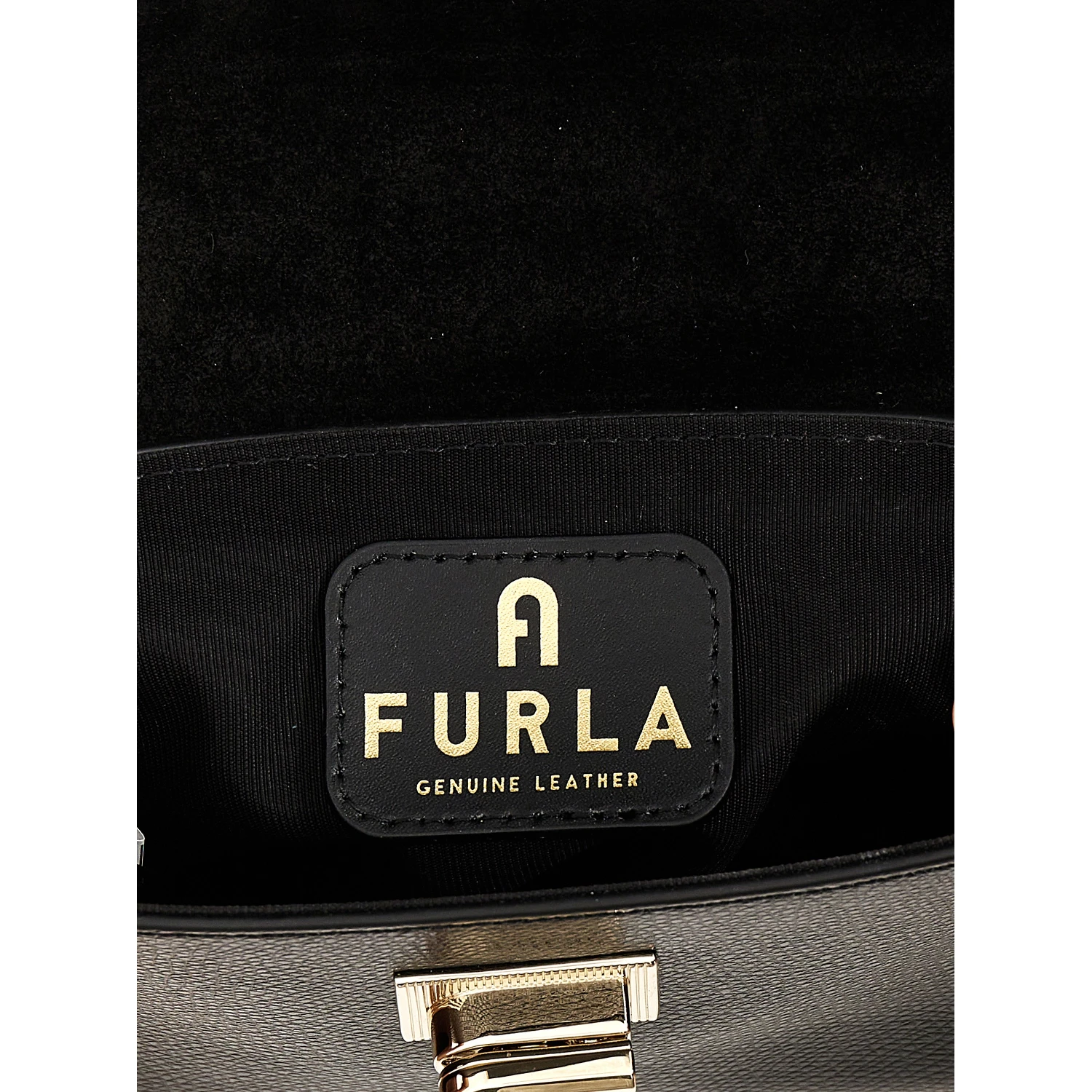 Black Leather Crossbody Bag