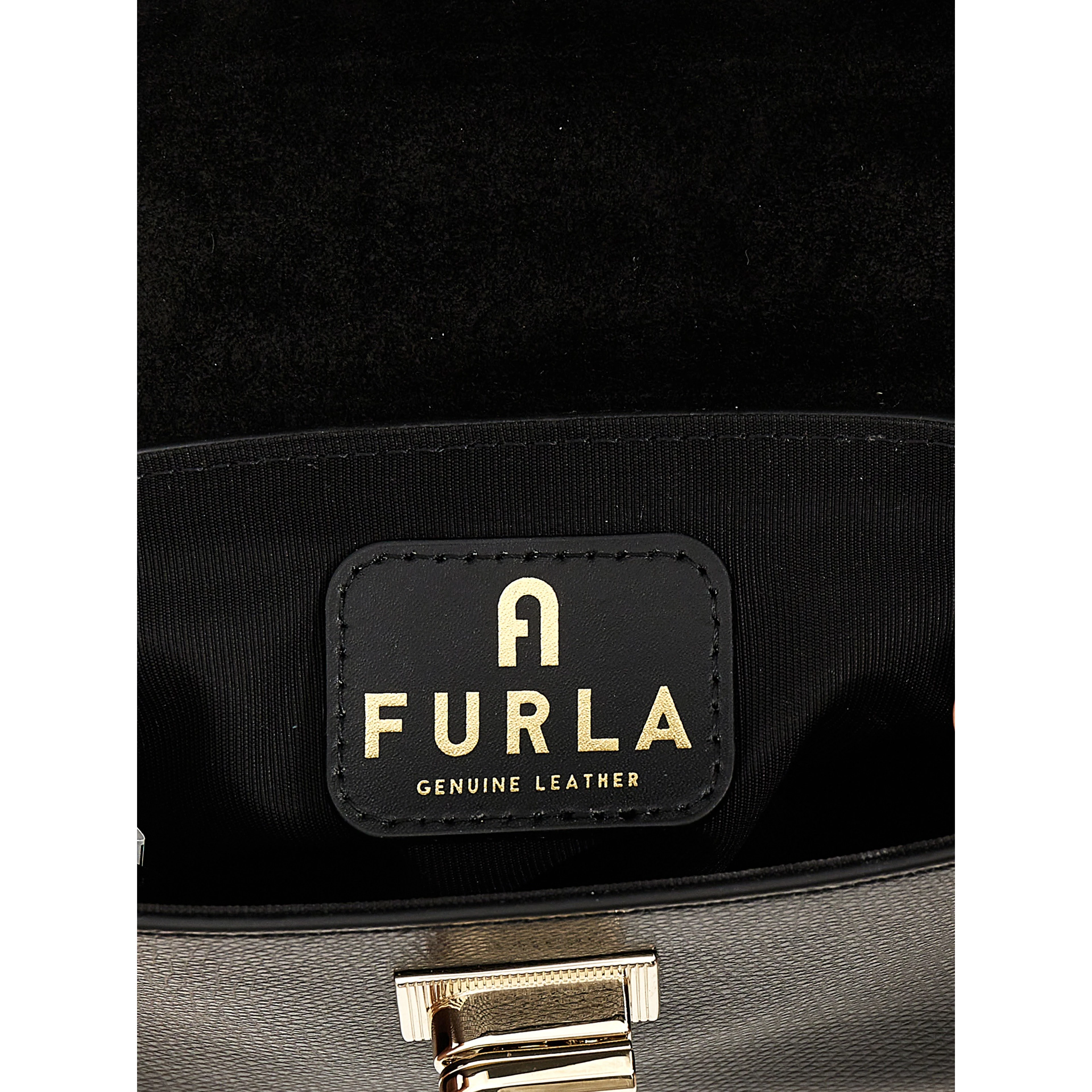 Black Leather Crossbody Bag