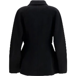 Black Wool Oves Aries Full-Length Jacket