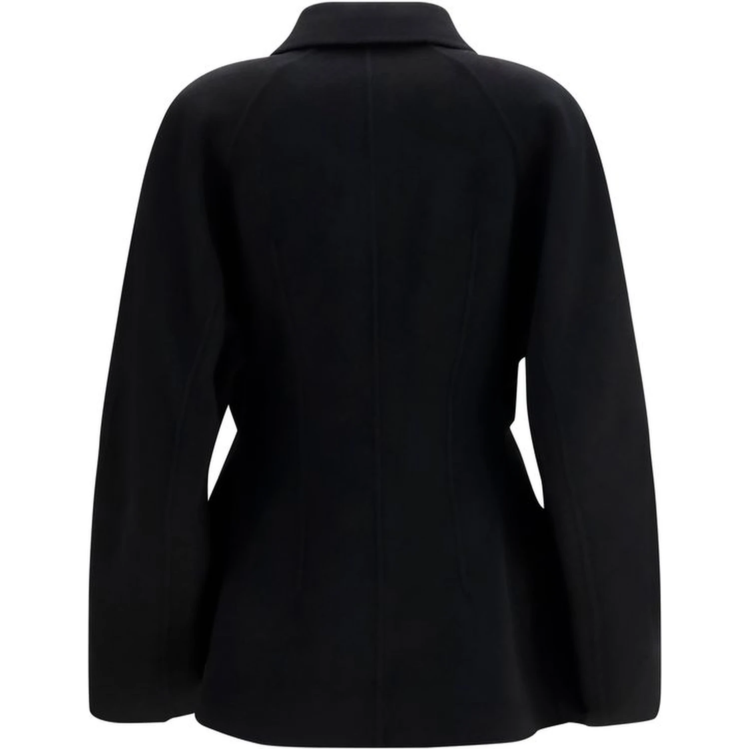 Black Wool Oves Aries Full-Length Jacket