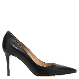 Black Calfskin High Heel Pumps