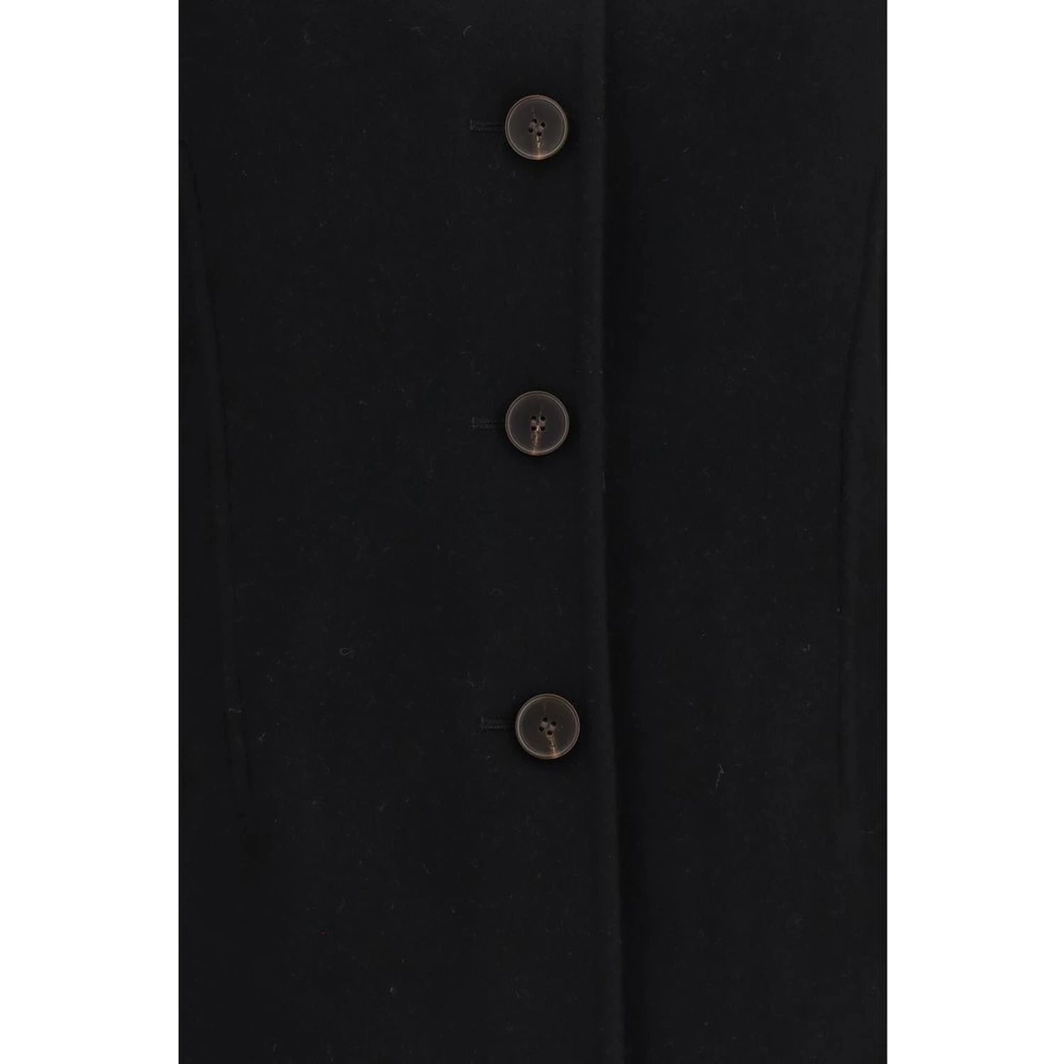 Black Wool Oves Aries Full-Length Jacket