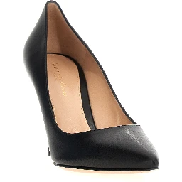 Black Calfskin High Heel Pumps