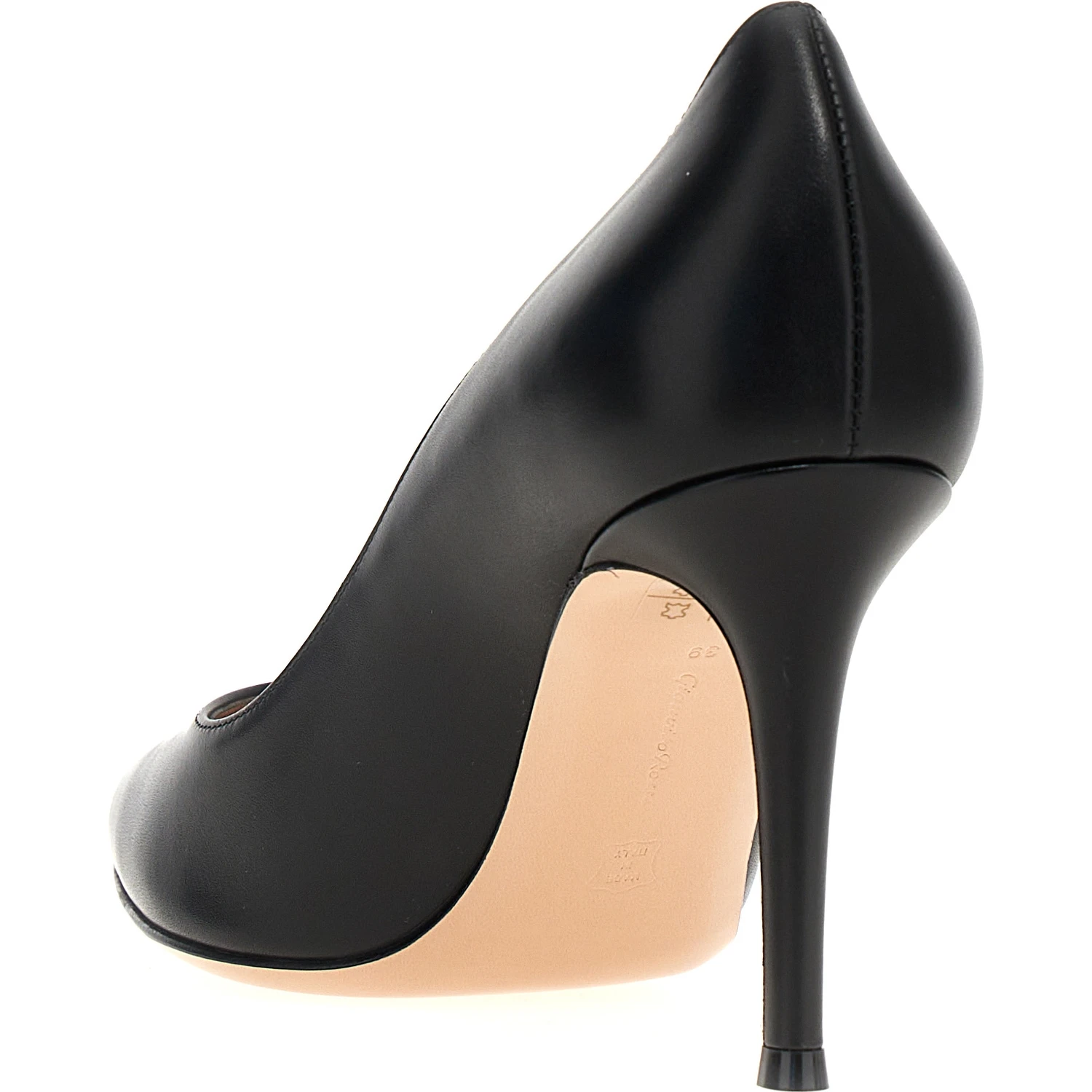 Black Calfskin High Heel Pumps
