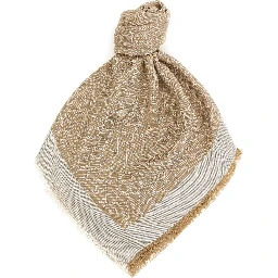 Beige Silk Scarf