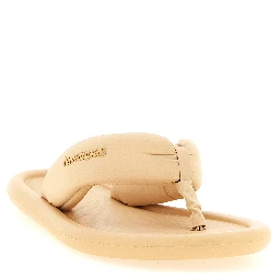 Beige Rubber Slides