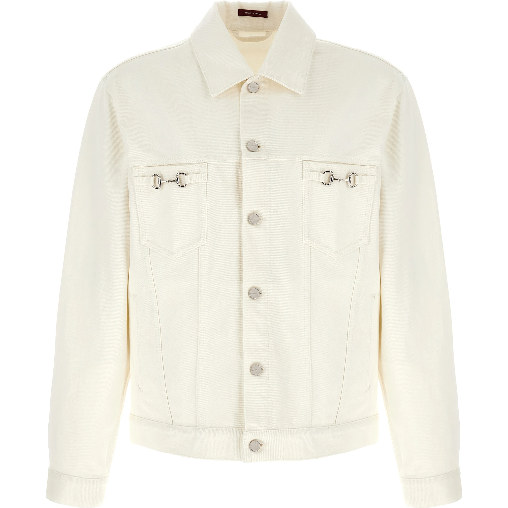 White Cotton Denim Jacket
