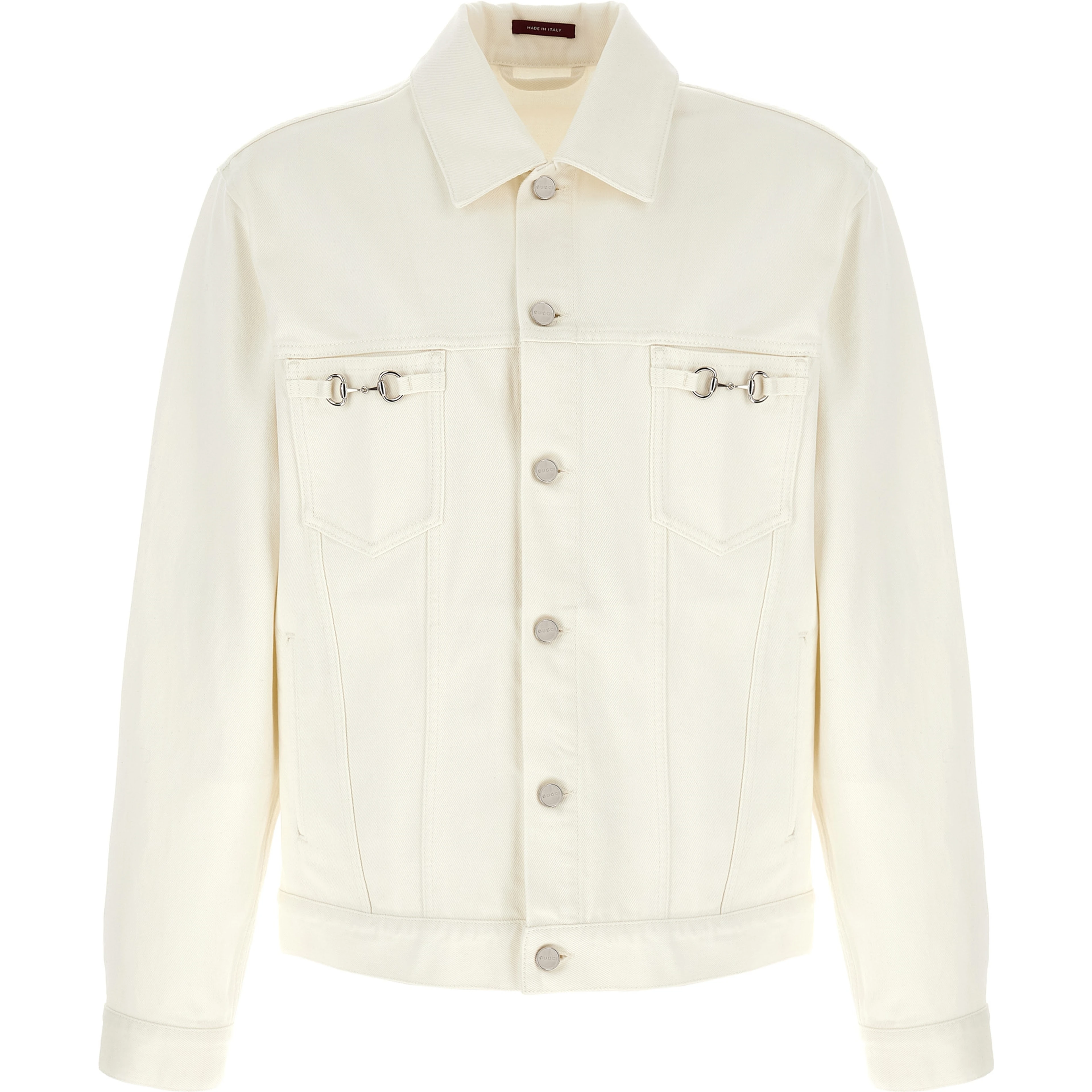 White Cotton Denim Jacket