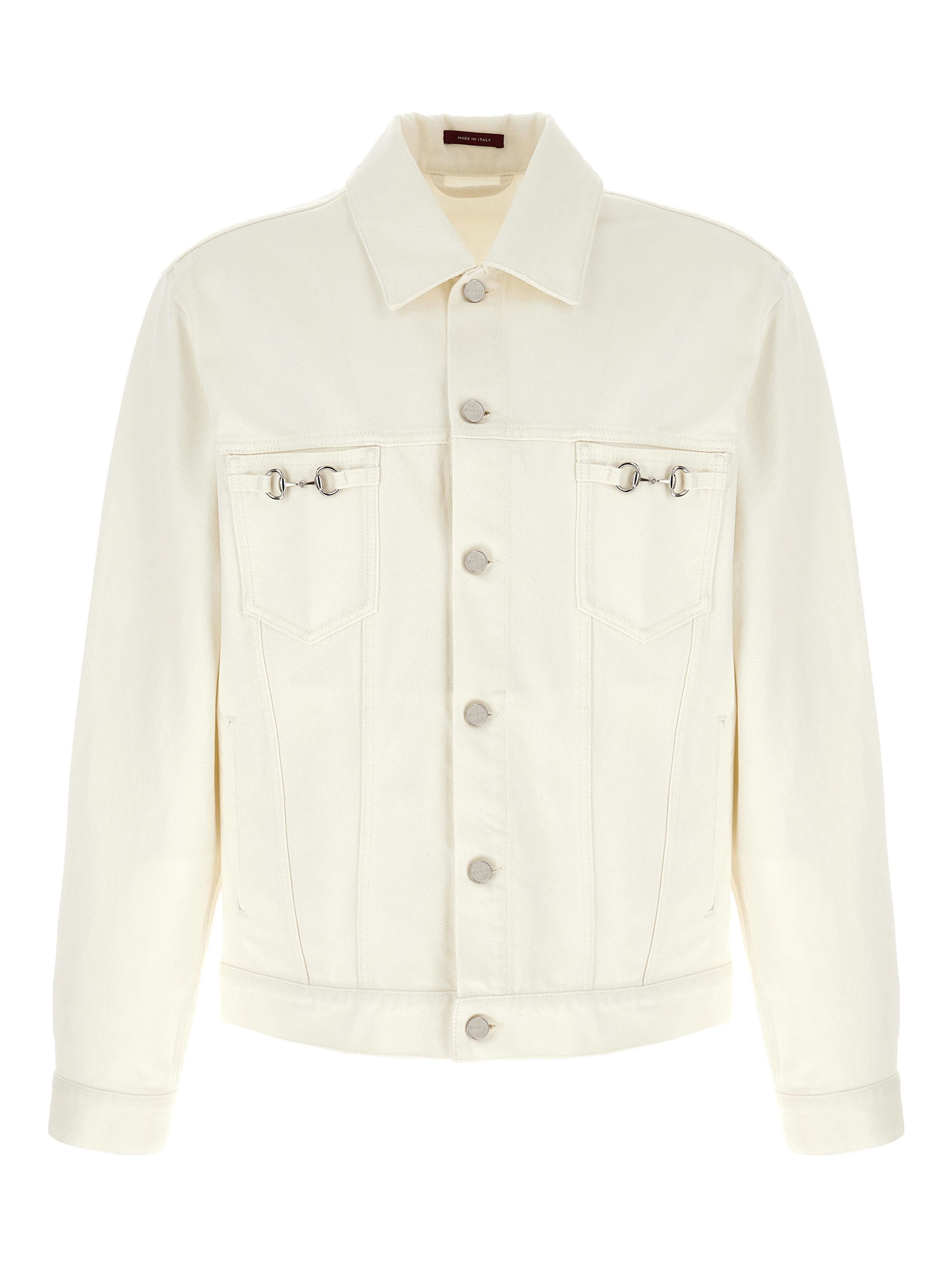 White Cotton Denim Jacket