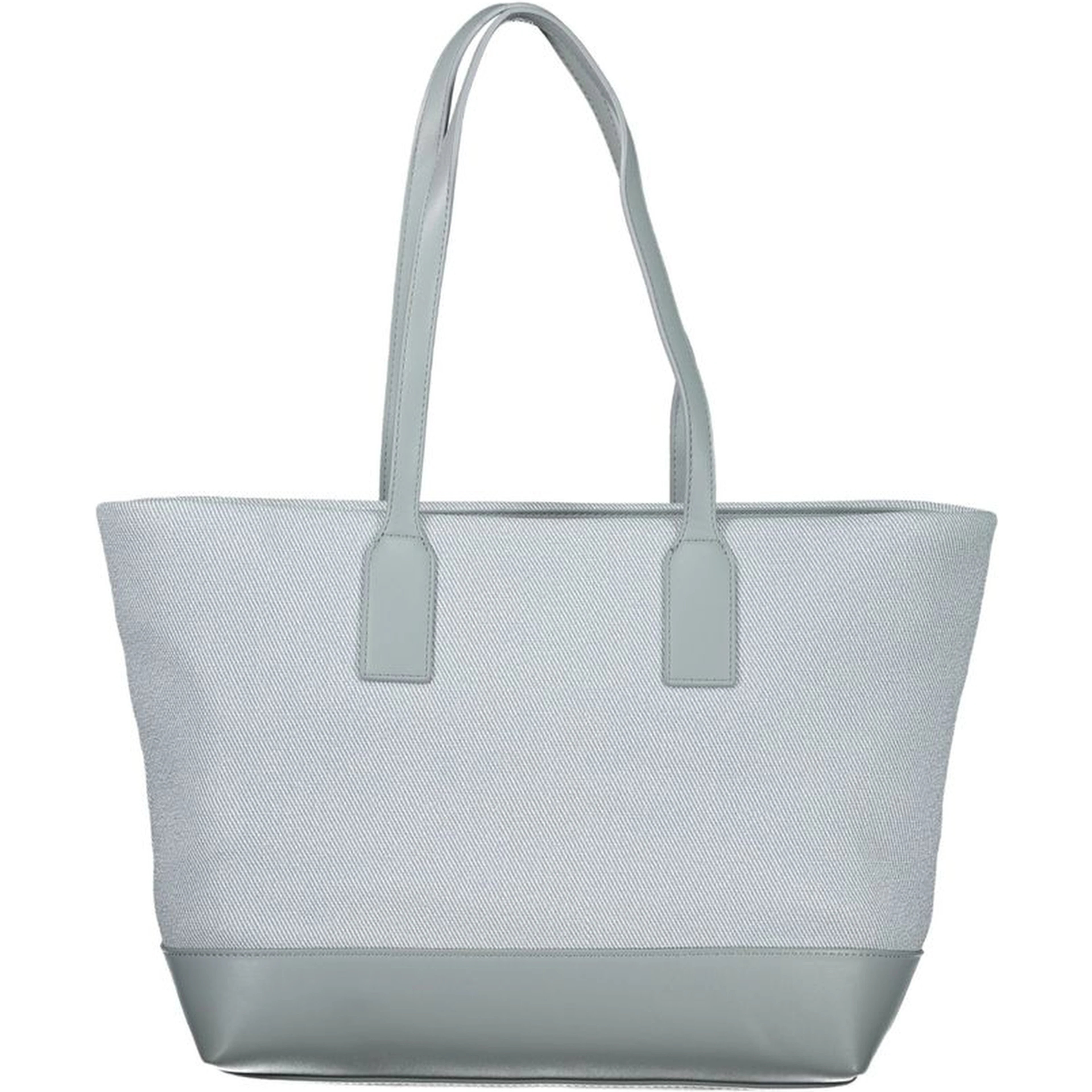 Blue Polyurethane Women's Bag