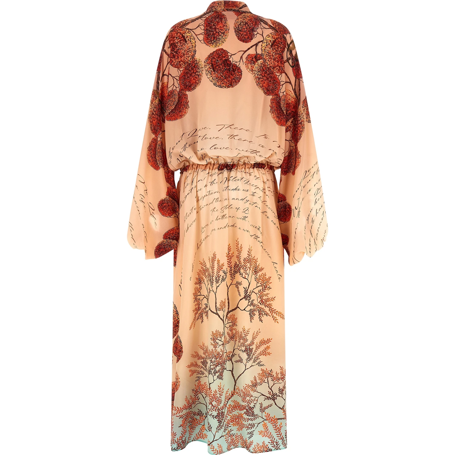 Multicolor Silk Long Dress