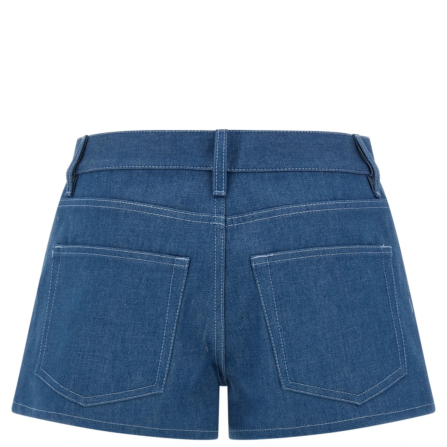 Blue Cotton Bermuda Shorts