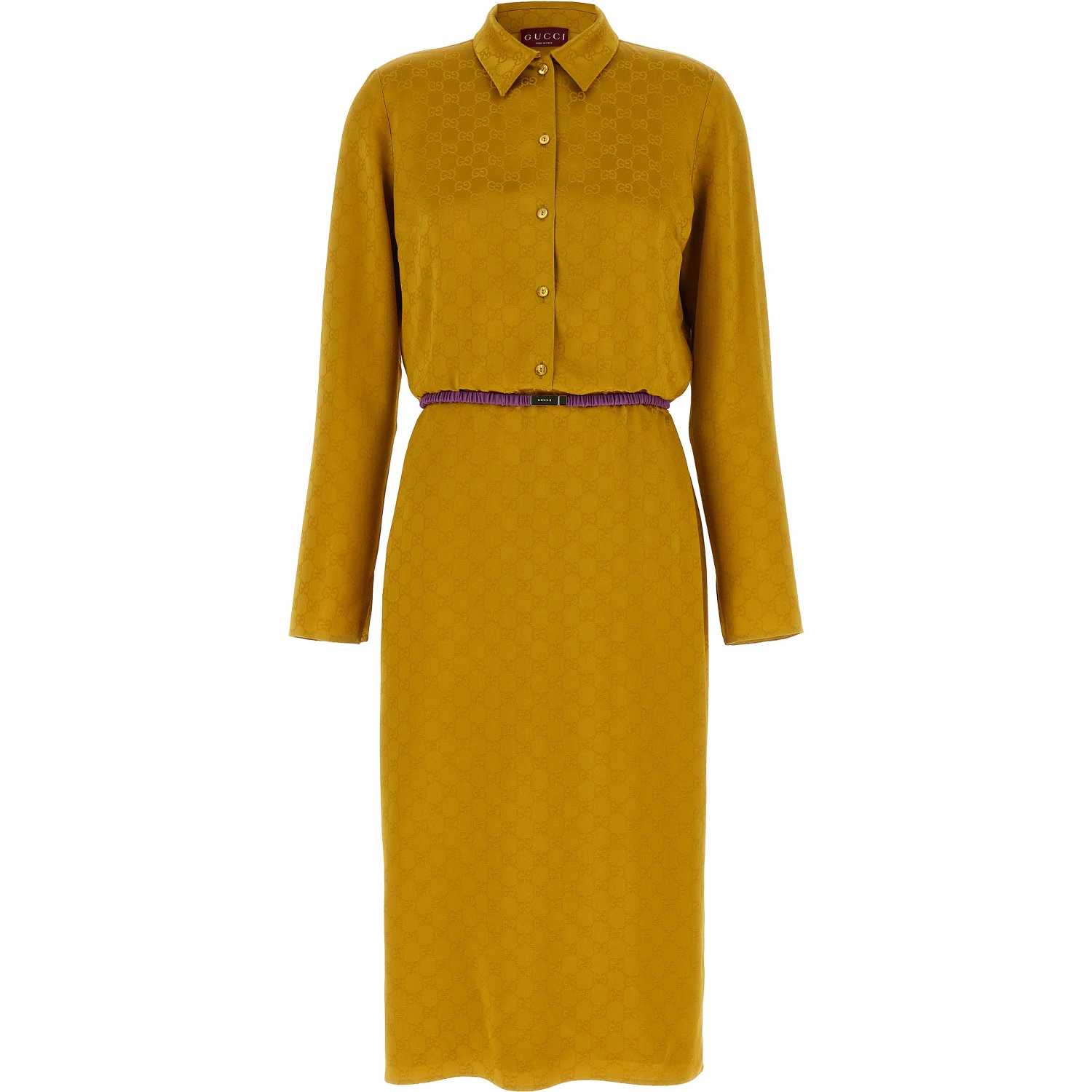 Bicolor Viscose Midi Dress