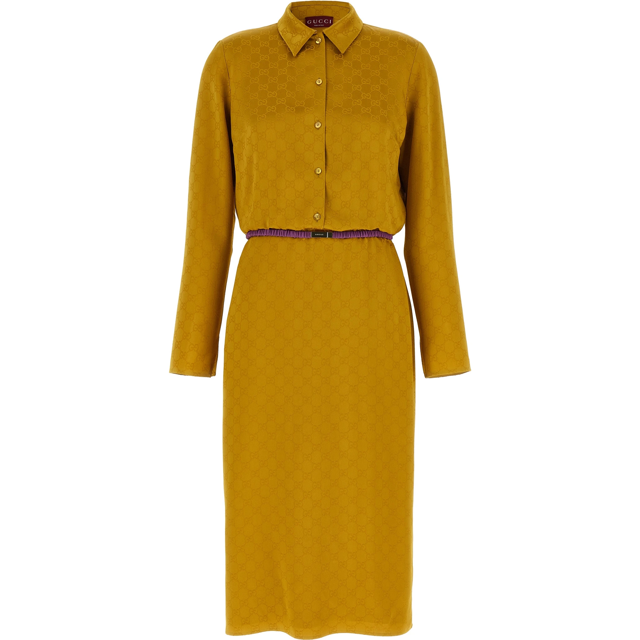 Bicolor Viscose Midi Dress