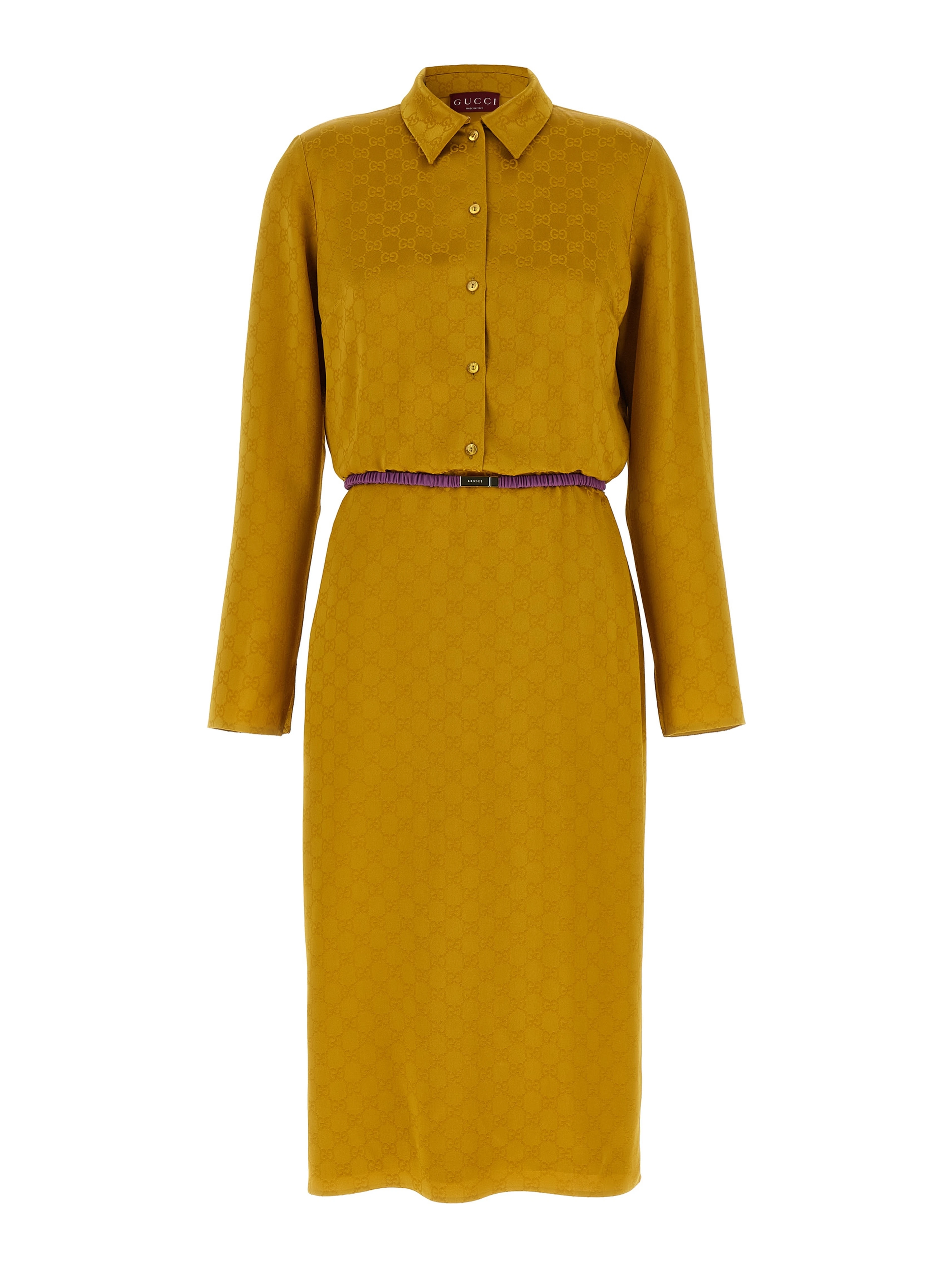 Bicolor Viscose Midi Dress