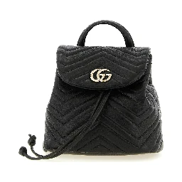 Black Lamb Leather Backpack