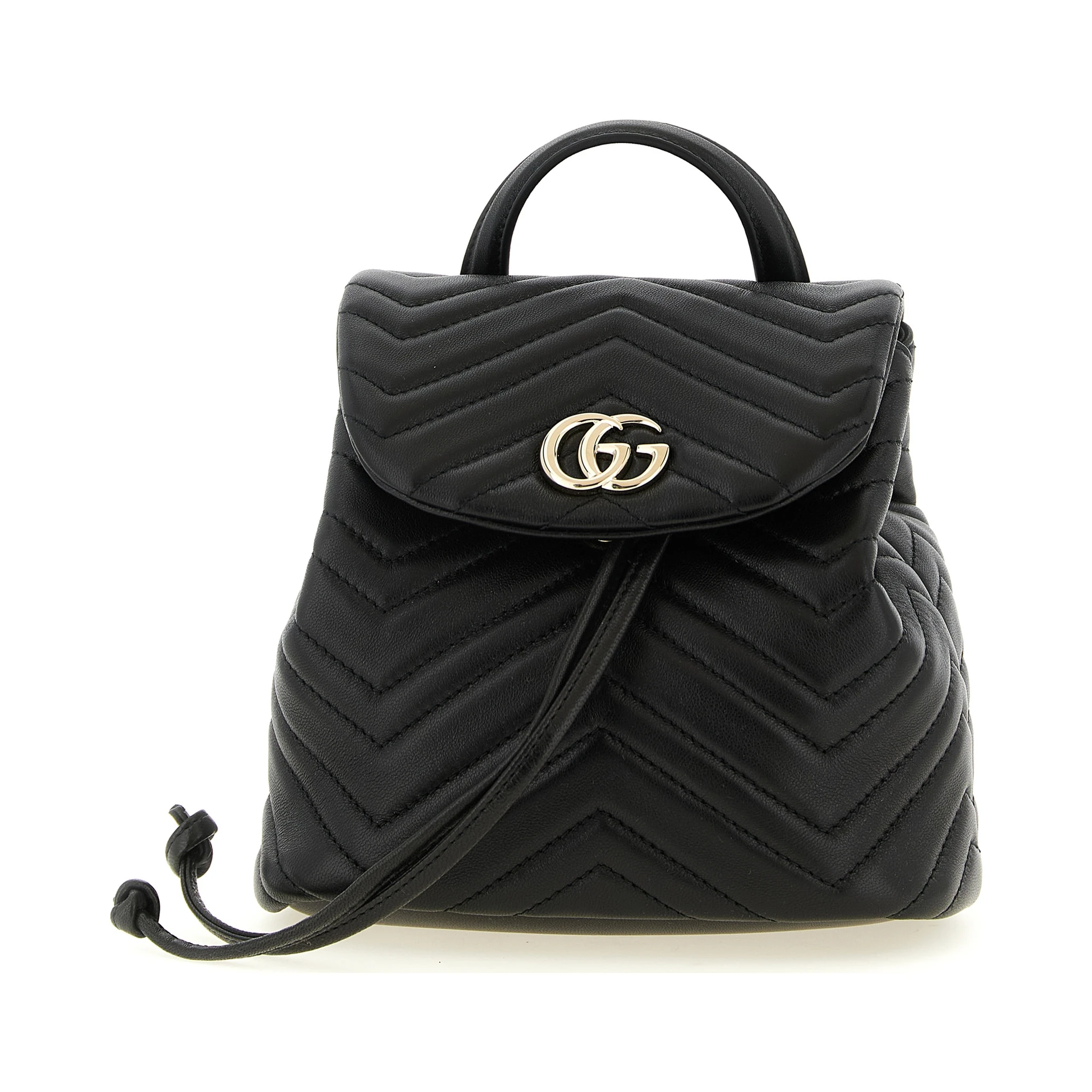 Black Lamb Leather Backpack