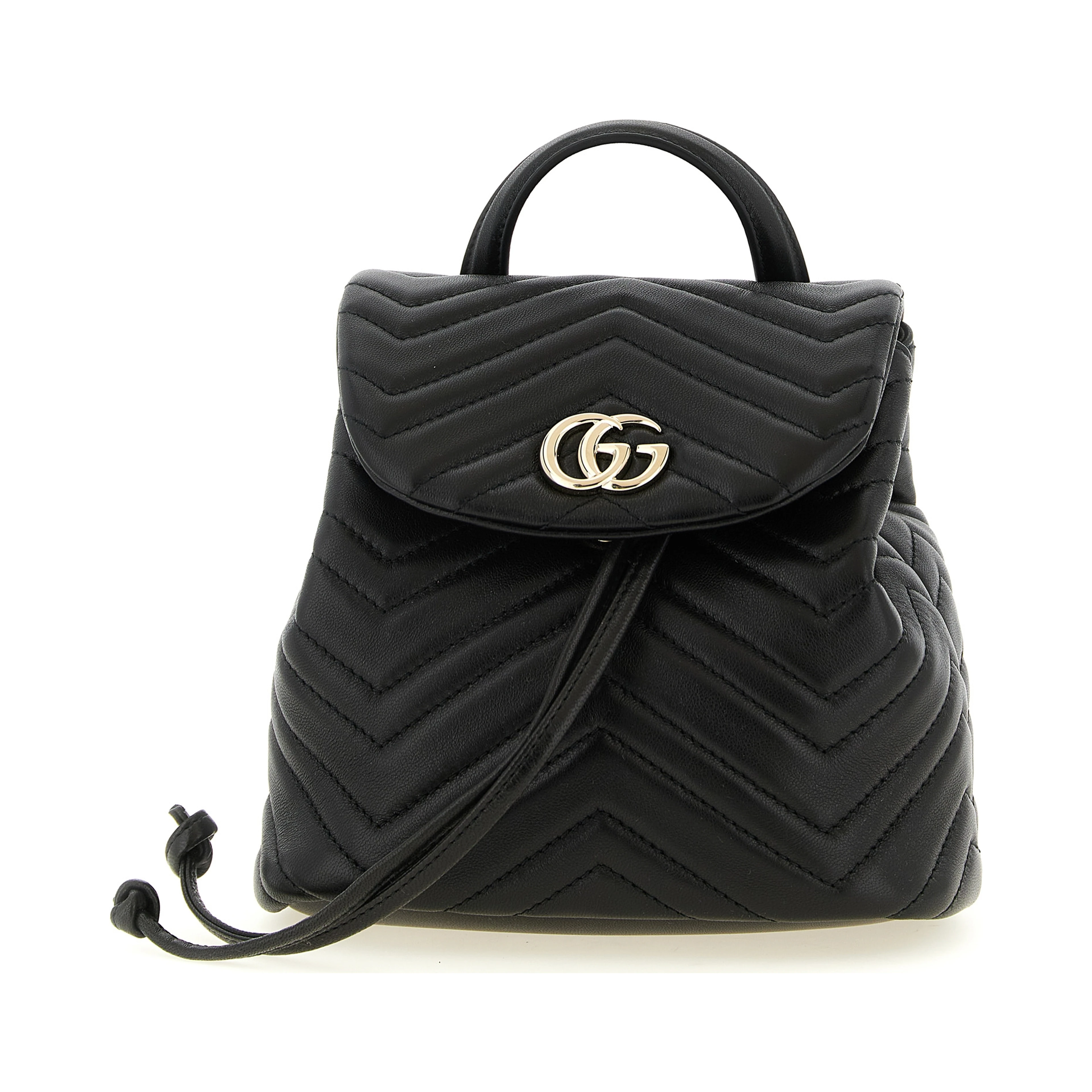 Black Lamb Leather Backpack