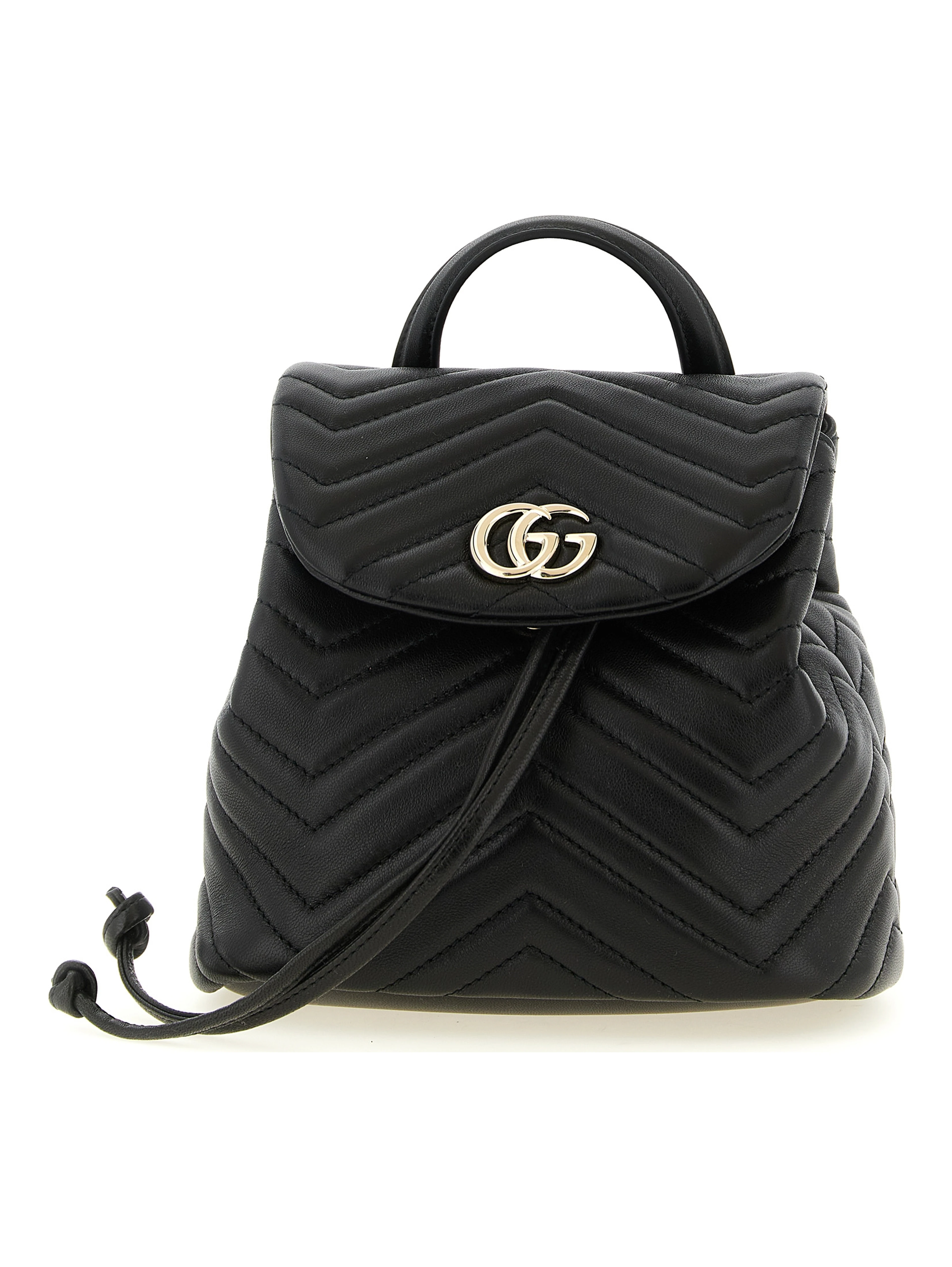 Black Lamb Leather Backpack