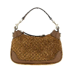 Brown Calfskin Shoulder Bag