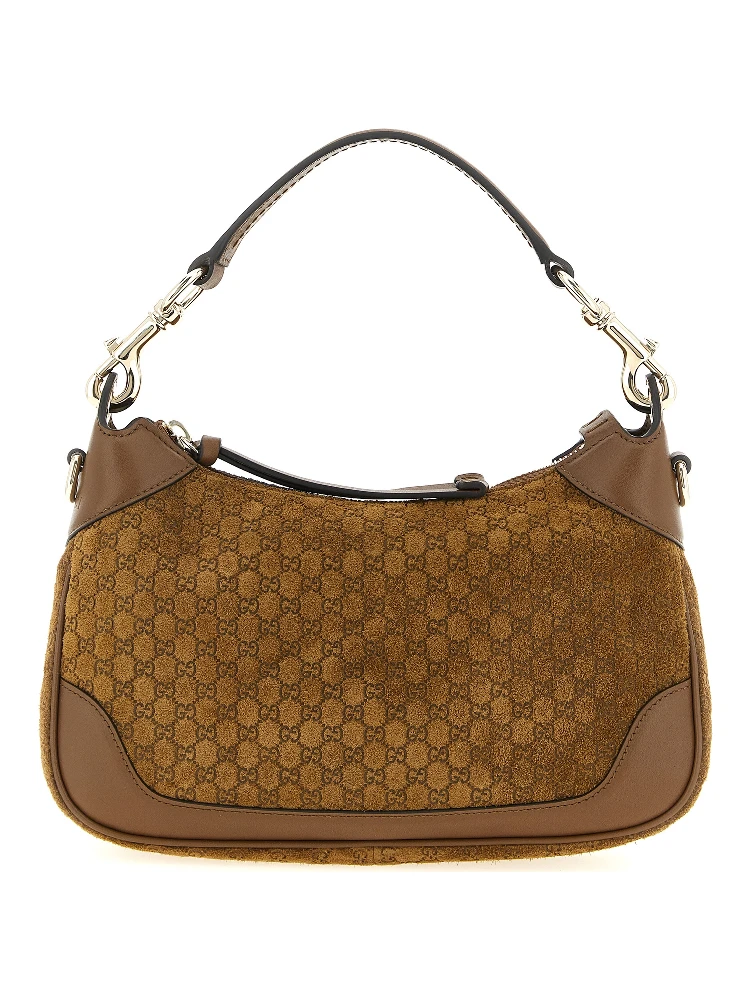 Brown Calfskin Shoulder Bag