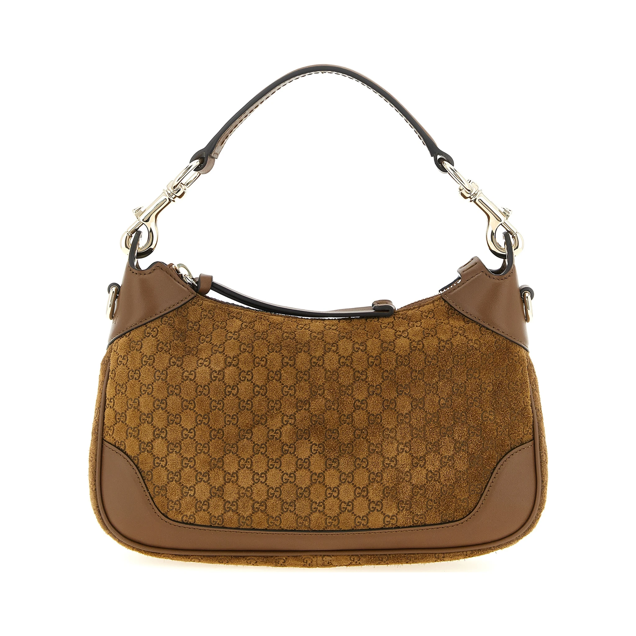 Brown Calfskin Shoulder Bag