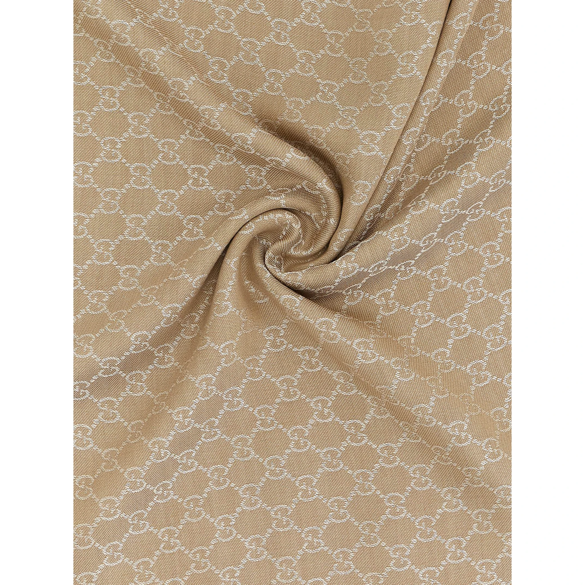 Beige Silk Scarf