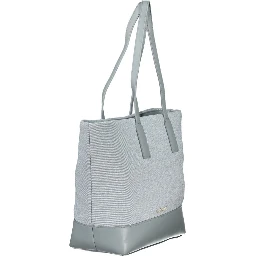 Blue Polyurethane Women's Bag