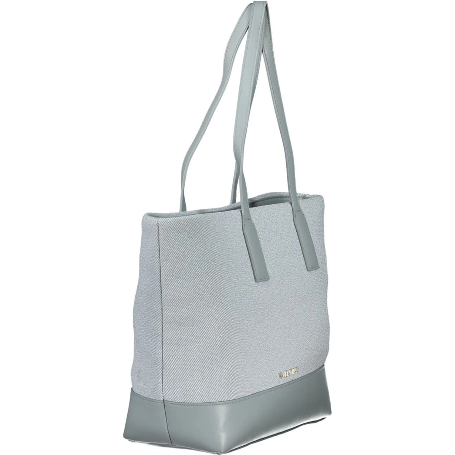 Blue Polyurethane Women's Bag